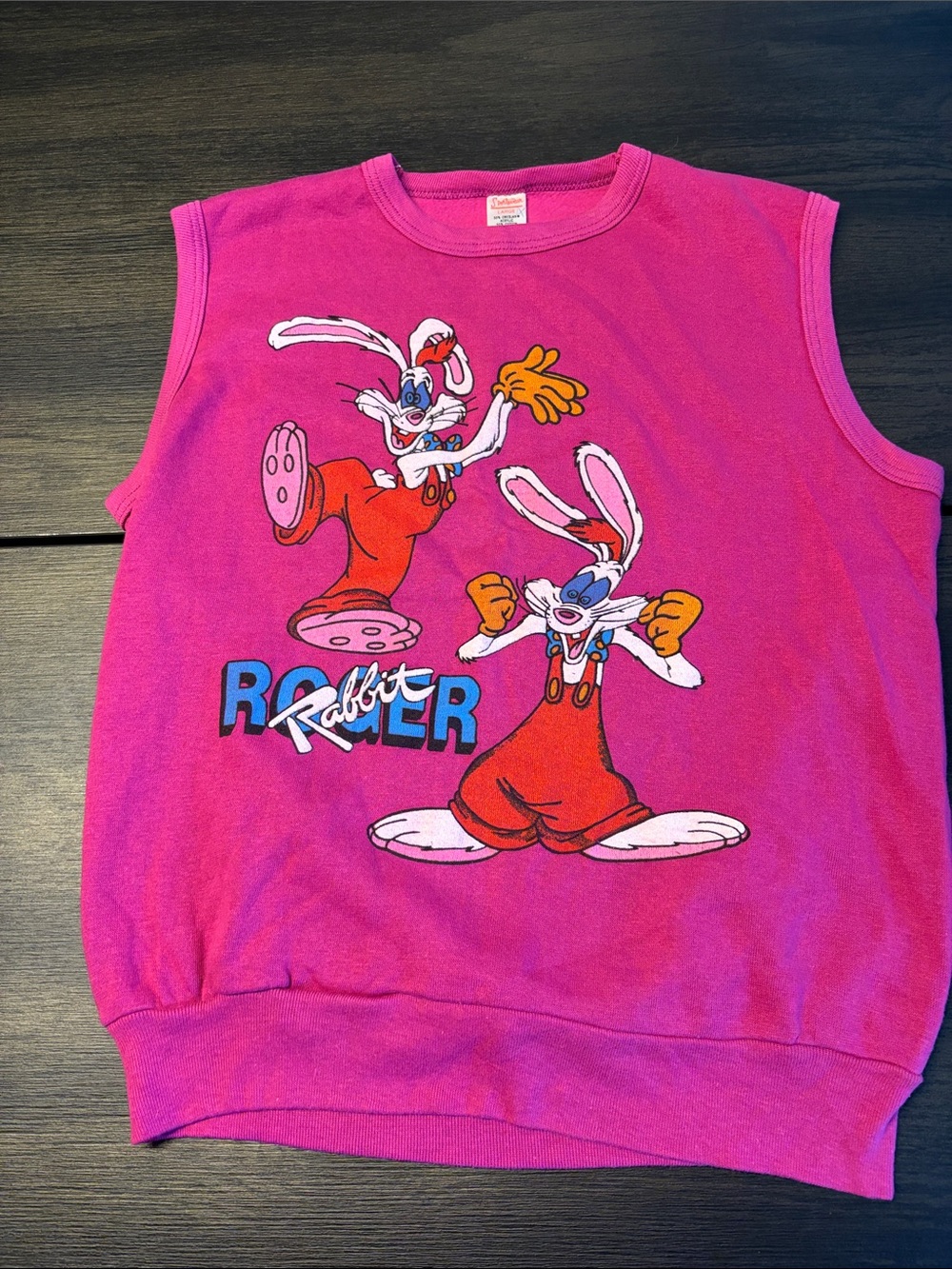 Vintage 1980’s Roger Rabbit sweater vest. Made in the USA